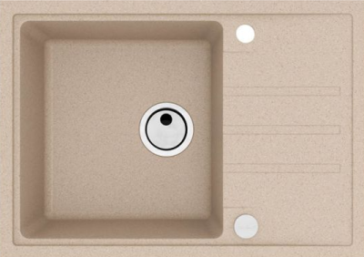 ALVEUS INTERMEZZO 40 G55 BEIGE, мойка, гранит, бежевый (в комплекте с сифоном 1117292)