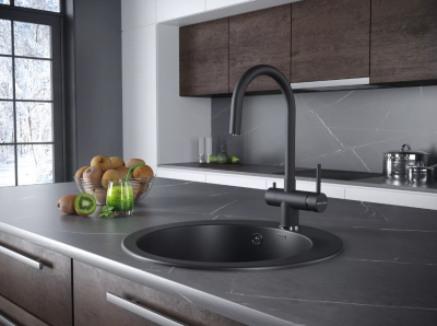 Детальное фото товара: Paulmark HELLER, смеситель, антрацит