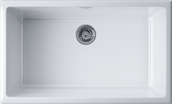 Фото товара: Omoikiri Okinoshima 76-U/I-WH Glossy, мойка, керамика, белый глянцевый