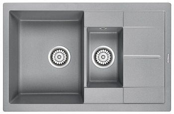 Фото товара: Paulmark FLUGEN 60/1,5, мойка, гранит, серый металлик