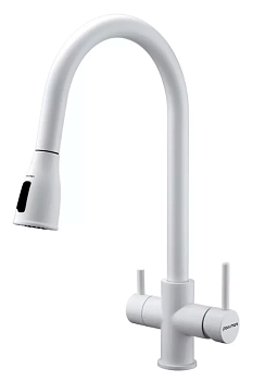 Фото товара: Paulmark LANGE, смеситель, белый матовый