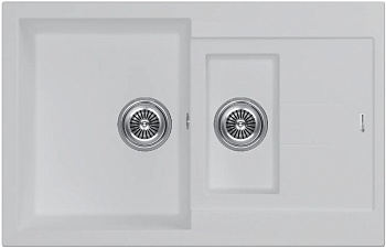 Фото товара: KUCHENSTERN PLAT 60-2, мойка, гранит, белый