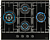Фото товара: DeLonghi GABRIELLA 6GW NB газовая поверхность