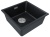 Детальное фото товара: Paulmark LUMI 45UNI, мойка, гранит, черный металлик