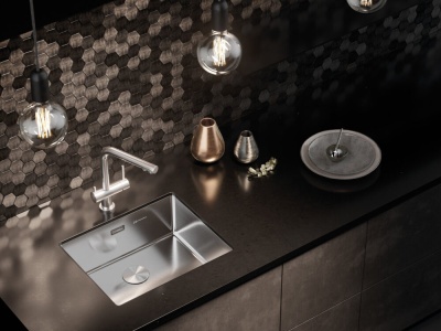 Детальное фото товара: Omoikiri Taki 54-U/IF-IN, мойка, нержавеющая сталь