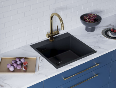 Omoikiri Akisame 51-GM, мойка, нержавеющая сталь/вороненая сталь Детальное фото товара: Omoikiri Akisame 51-GM, мойка, нержавеющая сталь/вороненая сталь