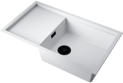 Детальное фото товара: Omoikiri Sintesi 86-WH, мойка, керамика, белый