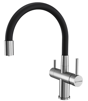 Фото товара: KUCHENSTERN WURM-FE, смеситель, нержавеющая сталь