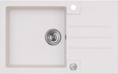 ALVEUS ROCK 130 GRANITAL ARCTIC-G11, мойка, гранит, белый (с сифоном 1105296)