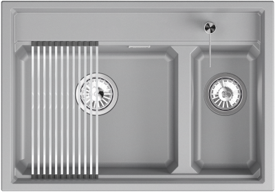Детальное фото товара: GRANULA 7302i мойка, гранит, алюминиум