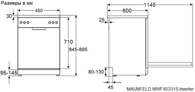 Детальное фото товара: Maunfeld MWF45331W Inverter