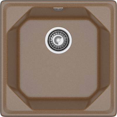 GranFest UNIQUE U-500, мойка, мрамор, терракот