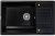 Ecoshtein RECHTECK 780.500, мойка, гранит, черный Детальное фото товара: Ecoshtein RECHTECK 780.500, мойка, гранит, черный