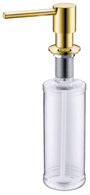 ALVEUS PLUM 0,32L GOLD, дозатор для моющего средства, золото