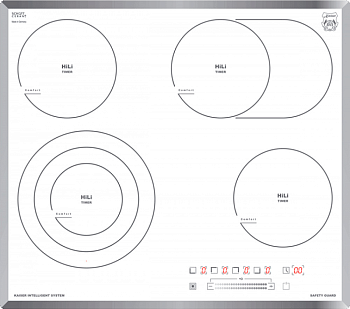 Фото товара: KAISER KCT 6715 F W стеклокерамическая поверхность