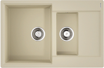 Фото товара: Omoikiri Daisen 78-2T-BE, мойка, гранит, ваниль