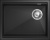 Rivelato LINO LN-554-R nero, мойка, гранит, черный Детальное фото товара: Rivelato LINO LN-554-R nero, мойка, гранит, черный