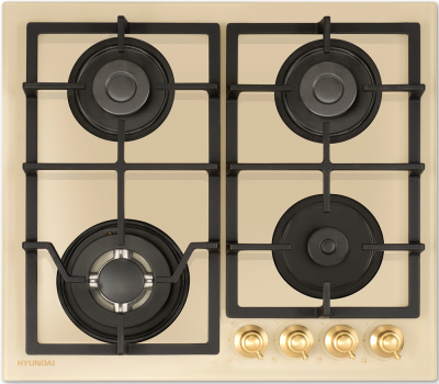 Детальное фото товара: Hyundai HHG 6436 BE газовая поверхность
