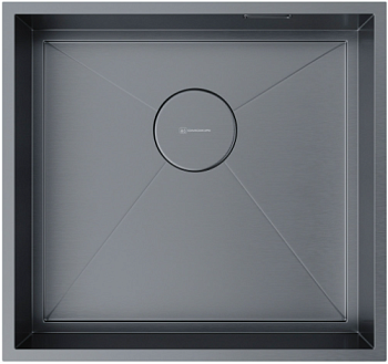 Фото товара: Omoikiri Kasen 48-26 INT GM, мойка, нержавеющая сталь/вороненая сталь 