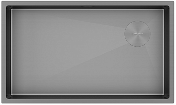 Фото товара: Paulmark NEXT-SKEW 74 UNI, мойка, нержавеющая сталь, матовый серый