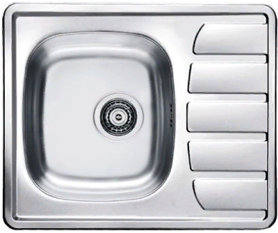 Детальное фото товара: ALVEUS ZOOM 10 LEI-90, мойка, нержавеющая сталь лен (в комплекте с сифоном 1130550)