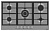 Фото товара: Korting HG 965 CTX газовая поверхность