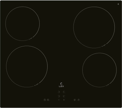 Детальное фото товара: LEX EVH 640A BL стеклокерамическая поверхность