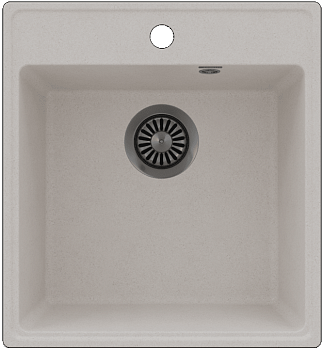 Фото товара: Maunfeld Perla 460 MFQS-460W, мойка, гранит, кремовый