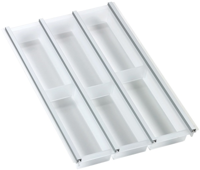 Ninka Cuisio Aqua 400, Hettich ArciTech, лоток для столовых приборов, белый