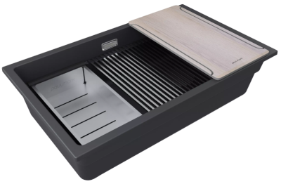 Детальное фото товара: Paulmark LUMI-MULTI SINK 74 UNI, мойка, гранит, антрацит
