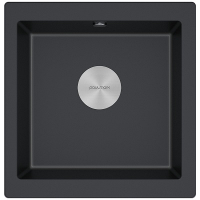 Paulmark GERA 50, мойка, гранит, черный металлик Paulmark GERA 50, мойка, гранит, черный металлик