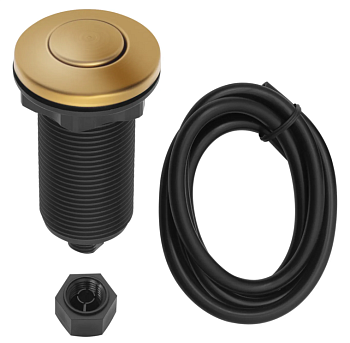 Фото товара: MEFERI FB01GB пневматическая кнопка для измельчителя, состаренное золото