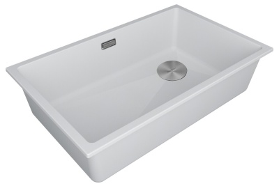 Детальное фото товара: Paulmark LUMI 74UNI-SKEW, мойка, гранит, белый