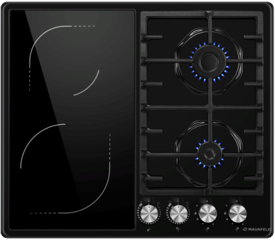 Детальное фото товара: Maunfeld EEHE.642VC.3CB/KG комбинированная поверхность