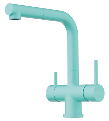 Детальное фото товара: Omoikiri Takamatsu-S-AZ, смеситель, azur blue