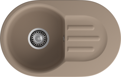 ЭкоМ М-685, мойка, мрамор, песочный