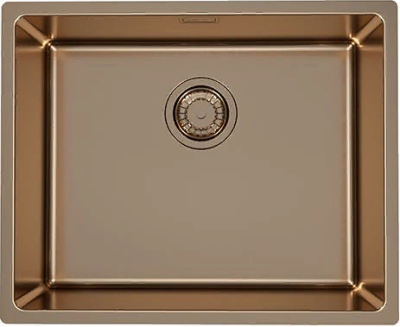 ALVEUS KOMBINO 50 MONARCH COPPER SAT-90, мойка, нерж. сталь, медь (в компл. с выпуском без сифона)