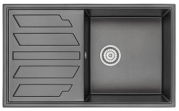 Фото товара: GRANULA 8601 мойка, гранит, черный