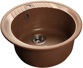 Фото товара: GranFest RONDO GF-R-520, мойка, мрамор, терракот