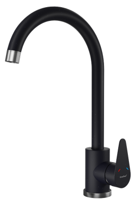 Детальное фото товара: GranFest GF-Z-5412, смеситель, гранит, черный