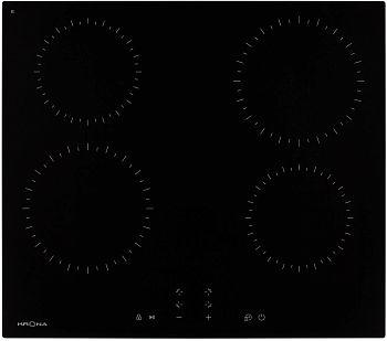 Фото товара: Krona ZAUBER 60 BL TK стеклокерамическая поверхность