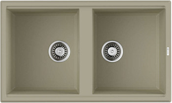 Фото товара: Omoikiri Tedori 86-2-BE, мойка, гранит, ваниль