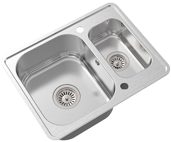 Фото товара: Oulin OL-0304 (F&P), мойка, нержавеющая сталь сатин