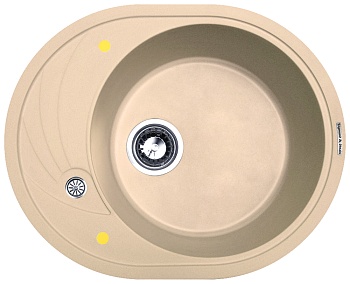 Zigmund & Shtain KREIS OV 575, мойка, топленое молоко Фото товара: Zigmund & Shtain KREIS OV 575, мойка, топленое молоко