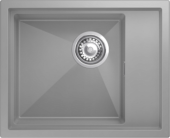 Фото товара: Rivelato NOBILE NB-544-R grigio metallizz, мойка, гранит, серый металлик