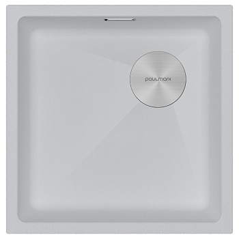 Фото товара: Paulmark LUMI 45UNI-SKEW, мойка, гранит, белый