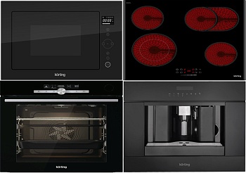 Фото товара: KORTING HK 62550 B + OKB 9982 EN ST + KMI 825 TGN + KCM 9200 BG