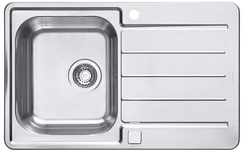 Фото товара: ALVEUS LINE MAXIM 80 SAT-90, мойка, нержавеющая сталь (в компл.с сифон 1127251)