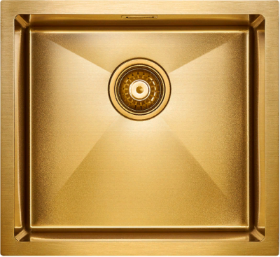 Детальное фото товара: Paulmark ALLER 48 UNI, мойка, нержавеющая сталь, брашированное золото