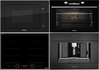 Фото товара: KORTING HIB 68700 B QUADRO + OKB 8931 CESN + KMI 825 TGN + KCM 9200 BG